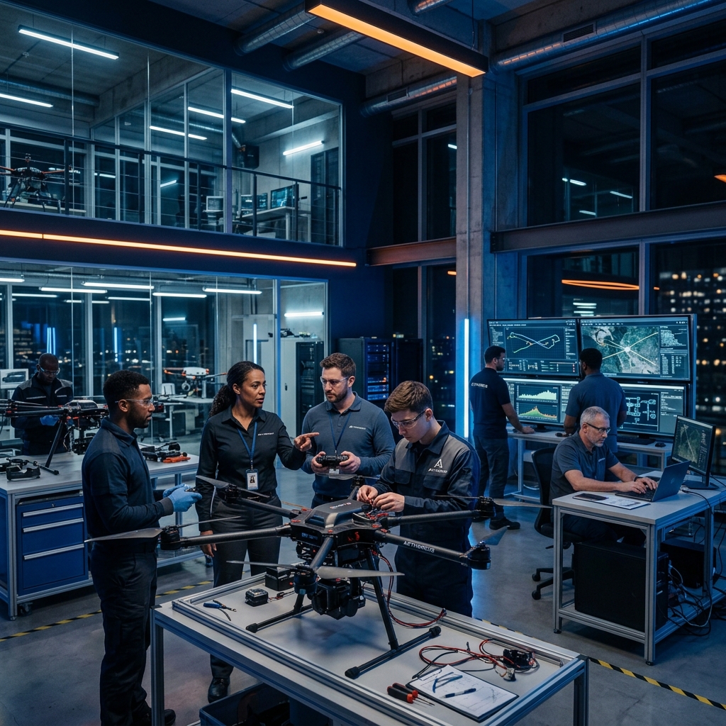 ALFA UAV teknoloji ve mühendislik ekibi